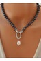 Black Pearl Necklace - - 3