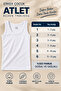 Boy's Undershirt 0036 Wide Straps 100% Cotton (Seher Authorized Seller) 3 Pieces - White - 5