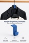 Hanger Organizer Attachment for Closet Space-Saving Hanger Organizer 3D Printing - 3