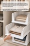 Closet Organizer - Foldable Sliding Shelf Stackable Clothing Organizer - 4
