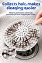 Silicone Drain Strainer Hair Food Residue Catcher Sink Strainer Anti-Clogging - 3