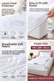 Premium Liquid-Proof Fitted Mattress Protector |   Ultra Quiet Mattress Protector