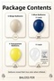 Moon and Star 20-Piece Birthday Balloon Set – Night Theme Party, Baby Shower, Balloon Arch and Organization Decoration 11 Inches - 3