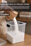 2-Pack 15Lt Deep Elora Storage Box - Bathroom Organizer Lock Lid Organizer Detergent Container Transparent - 4
