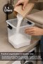 2 Pieces 7.5Lt Elora Organizer Box - Deep Locking Lid Bathroom Organizer Detergent Container Transparent - 2