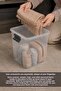 7.5Lt Elora Organizer Box - Lockable Lid Deep Cabinet Organizer Storage Box Transparent - 4