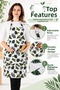 Dirt-Free and Liquid-Proof Kitchen Apron with Adjustable Straps and Double Pockets, Duck Panama Fabric 60X80Cm - 4