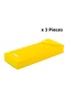 Box Pen Holder Yellow X 3 Pieces
