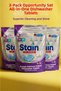 All in One Dishwasher Tablet & Strong Cleaning Superior Brightness - 90 Washes