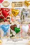 18 Inch 46 cm Heart Foil Balloon Inflatable with Helium and Air Party Decoration Balloon - 5
