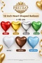 18 Inch 46 cm Heart Foil Balloon Inflatable with Helium and Air Party Decoration Balloon