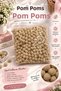 Cappucino Soft Pompom 2 cm - 100 Pieces