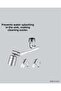 Spt-Gld Multi-Directional Rotatable Faucet Head with 2 Functions (04405) Water Flow - 4