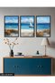 Boat in the Sea 3 Pieces Wooden Framed Painting Act - 4