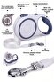 5 Meters 20 kg Automatic Retractable Dog Leash - Safety Locking Ribbon Leash Beige - 2