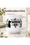 Loyalty Name Written Dog Patterned Porcelain Mug 300 ml White Handle Coffee Tea Cup Paw Print Gift for Dog Lovers - 7