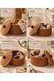 Set of 3 Boho Rattan Organizer Baskets - 6