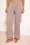 Bej Melanj Premium Biye ve Cep Detaylı Örme Pijama Takımı THMAW27PT00166 - 3