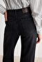 Premium Siyah Tencel Karışımlı Yüksek Bel Straight Jeans TWOAW27JE00200 - 5