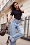 Black Waist-Situated Corset Detailed Crop/Short Knitted Blouse Twoaw27Bz00345 - 3