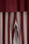 Burgundy Striped Crew Neck Knitted Large Size Pajama Set Tbbaw26Ai00014 - 3
