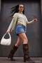 Brown Gold Belt Buckle Detailed Women's 6.5 cm Boots Takaw27Cz00017 - 2