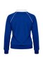 Cobalt Blue City Printed Thick Fleece Lined Oversize Polo Collar College Knitted Sweatshirt Twoaw27Sw00167 - 8