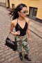 Black Sequin Detailed Halter Neck Sandy Blouse Tpraw27Bz00019 - 5