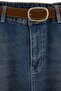 Lacivert Flare Büyük Beden Jeans TBBAW27CJ00037 - 2