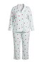 Blue Strawberry Patterned Striped Large Size Pajama Set Tbbaw27Ai00048 - 5