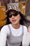 Leopard Patterned Women's Hat Twoaw26Sp00006