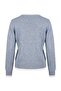 Wardrobe Essentials Mavi Yumuşak Dokulu Renk Bloklu Bisiklet Yaka Triko Kazak TWOAW27KZ00188 - 8