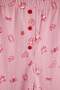 Kırmızı-Pembe Fitilli Eğlence Desenli Hırkalı Örme Pijama Takımı THMAW27PT00123 - 5