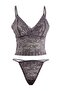 Gray Lace Capless Underwear Set Thmaw27Cc00023 - 5