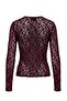 Mürdüm Fitted/Vücuda Oturan Reglan Kol Dantel Uzun Kollu Esnek Örme Bluz TWOAW26BZ00048 - 4