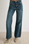 Mavi-Kahverengi Yüksek Bel Wide Leg Jeans TWOSS25JE00089 - 3