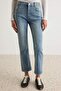 Mavi Orta Esnek Yüksek Bel Bilek Boy Slim Fit Jeans TWOAW27JE00206 - 3
