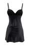 Black Satin Plain Babydoll Thmaw27Ll00022 - 8