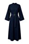 Koyu Mavi Kemer Detaylı Maxi Denim Elbise TWOAW27EL00194