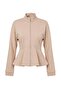 Taş Soft/Yumuşak Dokunuşlu İçi Polarlı Fermuarlı Peplum Örme Hırka/Sweatshirt TWOAW27SW00136