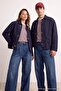 Lacivert Önü Aksesuarlı Cepli Erkek Denim Ceket TMNAW27CE00004 - 2