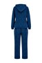Lacivert Çiçekli Kapüşonlu Yumuşak Tuşe Örme Pijama Takımı THMAW27PT00158 - 8