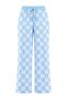 Blue 100% Cotton Plaid Patterned Knitted Pajama Bottoms Thmaw27Pj00006