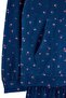 Lacivert Çiçekli Kapüşonlu Yumuşak Tuşe Örme Pijama Takımı THMAW27PT00158 - 7