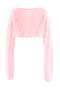 Powder Asymmetric Cut Unlined Chiffon Cape Party Woven Plus Size Blouse Tbbss26Af00313 - 3