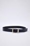 Black-Brown Double Pack Croco and Plain Leather Look Women's Belt Twoaw24Ke00030 - 9