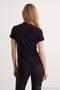 Siyah Transparan Fitted/Vücuda Oturan Fular Yaka Crop/Kısa Fake Triko Örme Bluz TWOAW27BZ00218 - 5