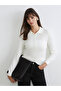 Esvab • Modern & Distinctive Devrik Roba Collar Women's Knitwear Sweater - 2