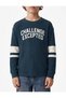 Cotton Long Sleeve Crew Neck Printed T-Shirt - 2