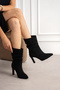 CNG-203 Gusseted Thin Heel Ankle Boot
